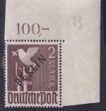 Berlin MiNr. 18 P OR dgz Eckrand postfrisch geprüft Schlegel LUXUS!