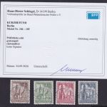 Berlin MiNr. 106-109 gestempelt, Vollstempel, geprüft Schlegel BPP