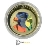 Palau 5 Dollar 2006 - Pacific Wildlife - Papagei - Silber PP