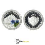 Palau 5 Dollar 2009 - Mountains & Flora - Zugspitze mit Enzian - Silber PP