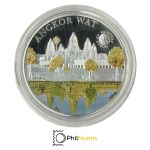Palau 5 Dollar 2010 - World of Wonders - Angkor Wat - Silber PP
