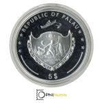 Palau 5 Dollar 2010 - World of Wonders - Basilius-Kathedrale - Silber PP