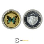 Palau 5 Dollar 2008 - Pacific Wildlife - Schmetterling - Silber PP