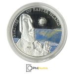 Palau 5 Dollar 2010 - World of Wonders - Statuen der Osterinsel - Silber PP