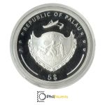 Palau 5 Dollar 2010 - World of Wonders - Statuen der Osterinsel - Silber PP