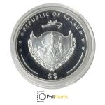 Palau 5 Dollar 2012 - Marine Life Protection - Perlmuschel mit Perle - Silber PP