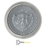Palau 5 Dollar 2009 - Treasures of the World - Smaragde - Silber