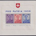 Schweiz Block 2 postfrisch | Pro Patria 1936 | Freiburger Senn
