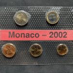MONACO Kursmünzensatz KMS 2002 Unz in Noppenfolie (3,80€)