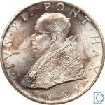 Vatikan, Vatikanstadt, 500 Lire 1958 - Pius XII., Anno XX - Silber