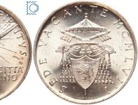 Vatikan, Vatikanstadt, 500 Lire 1958 - Sede Vacante - Silber