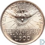 Vatikan, Vatikanstadt, 500 Lire 1958 - Sede Vacante - Silber