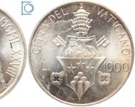 Vatikan 1000 Lire 1978 - Papst Johannes Paul I. - Silber