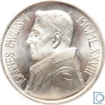 Vatikan 1000 Lire 1978 - Papst Johannes Paul I. - Silber