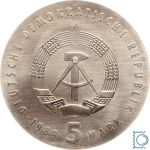 DDR, 5 Mark, 1985, Carl von Ossietzky, stempelglanz - J.1628