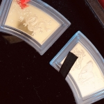 China Lunar Edition 2012 Tierkreiszeichen 24 Karat vergoldet PP in Box COA