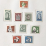 BRD / BUND 1949-1959 ungebrauchte Sammlung inkl. POSTHORN komplett!
