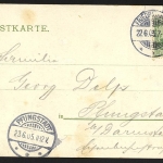 AK Ost 5804 Friedrichroda, Alexandrinenstraße, 1905 gelaufen