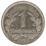 Deutsches Reich, 1 Mark 1933 G, Jäger 354