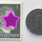REICHSPFENNIG + BRIEFMARKE ADOLF HITLER - MIT HAKENKREUZ - DEUTSCHES REICH