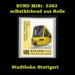 Bund, Michel Nr. 3363 postfrisch - Stadtbahn Stuttgart - selbstklebend