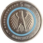5 EURO 2016 F - Blauer Planet Erde - bankfrisch in Kapsel