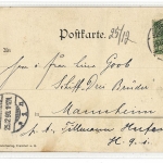 AK HEIDELBERG Schloßterrasse Künstler-Karte Bleser 1898 gelaufen