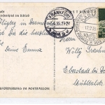 AK Darmstadt Glockenspiel - Freiballon Meisterschaft SST - gelaufen 1935