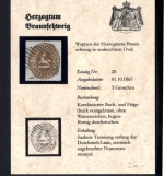 Altdeutschland Braunschweig MiNr. 20 gestempelt - Luxusstück!