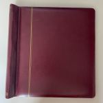 Schaubek Klemmbinder Leder & Leinen - rot / blau / beige / schwarz => Aussuchen!