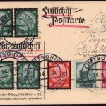 Zeppelin Postkarte LZ 127 398., 399. und 400. Fahrt 1934 Sieger 0273