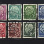 Bund 179-260 y gestempelt, geprüft Schlegel BPP - Heuss lumogen