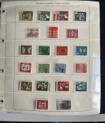 BUND 1949-2005 in 5 Vordruckalben postfrisch & gestempelte Sammlung