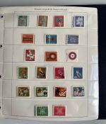 BUND 1949-2005 in 5 Vordruckalben postfrisch & gestempelte Sammlung