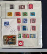 BUND 1949-2005 in 5 Vordruckalben postfrisch & gestempelte Sammlung