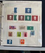 BUND 1949-2005 in 5 Vordruckalben postfrisch & gestempelte Sammlung
