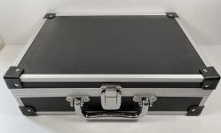 Alu-Münzkoffer schwarz - LEER - passend für Leuchtturm Cargo S6 Einlagen