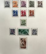 Saarland 1947-1959 Sammlung postfrisch komplett ohne Blocks im Borek Album