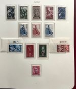 Saarland 1947-1959 Sammlung postfrisch komplett ohne Blocks im Borek Album