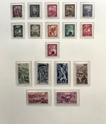 Saarland 1947-1959 Sammlung postfrisch komplett ohne Blocks im Borek Album