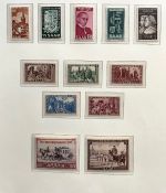 Saarland 1947-1959 Sammlung postfrisch komplett ohne Blocks im Borek Album