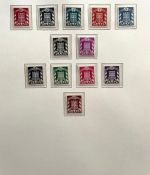 Saarland 1947-1959 Sammlung postfrisch komplett ohne Blocks im Borek Album