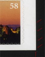 Bund Folienblatt 25 postfrisch - Abart Verschnitt Schlitzperforation rechts unten