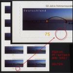 Bund Folienblatt 29 mit PF PLF I postfrisch - Plattenfehler 3003 I