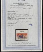 Bund Nr. 1558 F gestempelt - ABART Farbe gelb + blau fehlen - Attest Schlegel BPP