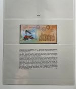 EISENBAHN Briefmarken Motivsammlung - in Lindner Ringbinder Grün - Lokomotiven