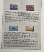 EISENBAHN Briefmarken Motivsammlung - in Lindner Ringbinder Grün - Lokomotiven