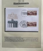 200 JAHRE Brandenburger Tor FDC Motivsammlung - in Lindner Ringbindern