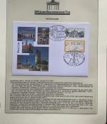 200 JAHRE Brandenburger Tor FDC Motivsammlung - in Lindner Ringbindern