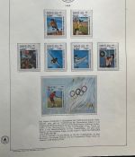 Olympische Spiele 1984 - postfrische Motivsammlung - in KABE Ringbinder